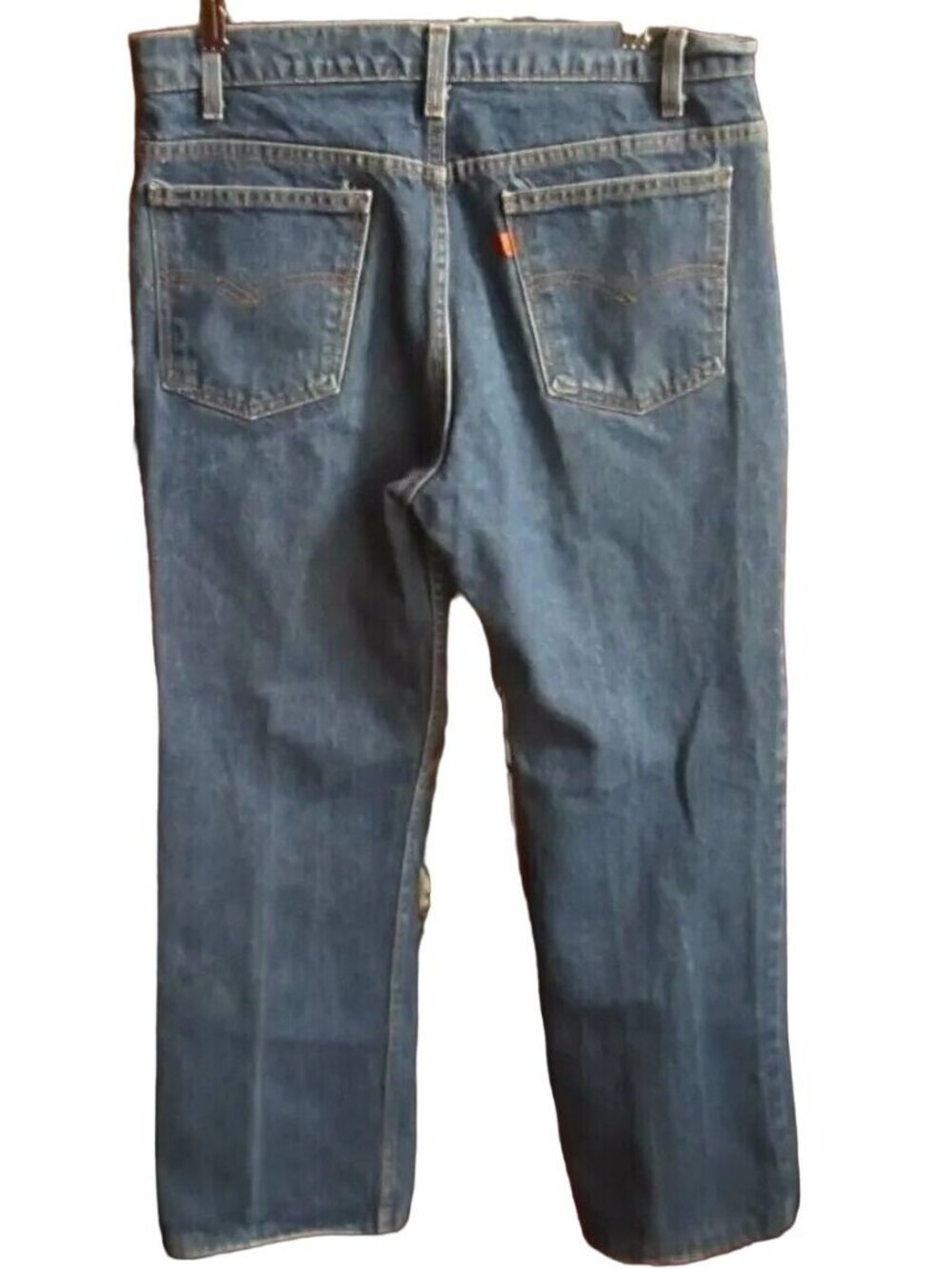34x29 True Vintage Levi's Jeans 517 0217 Orange Tab Raw Denim Bootcut Jeans USA
